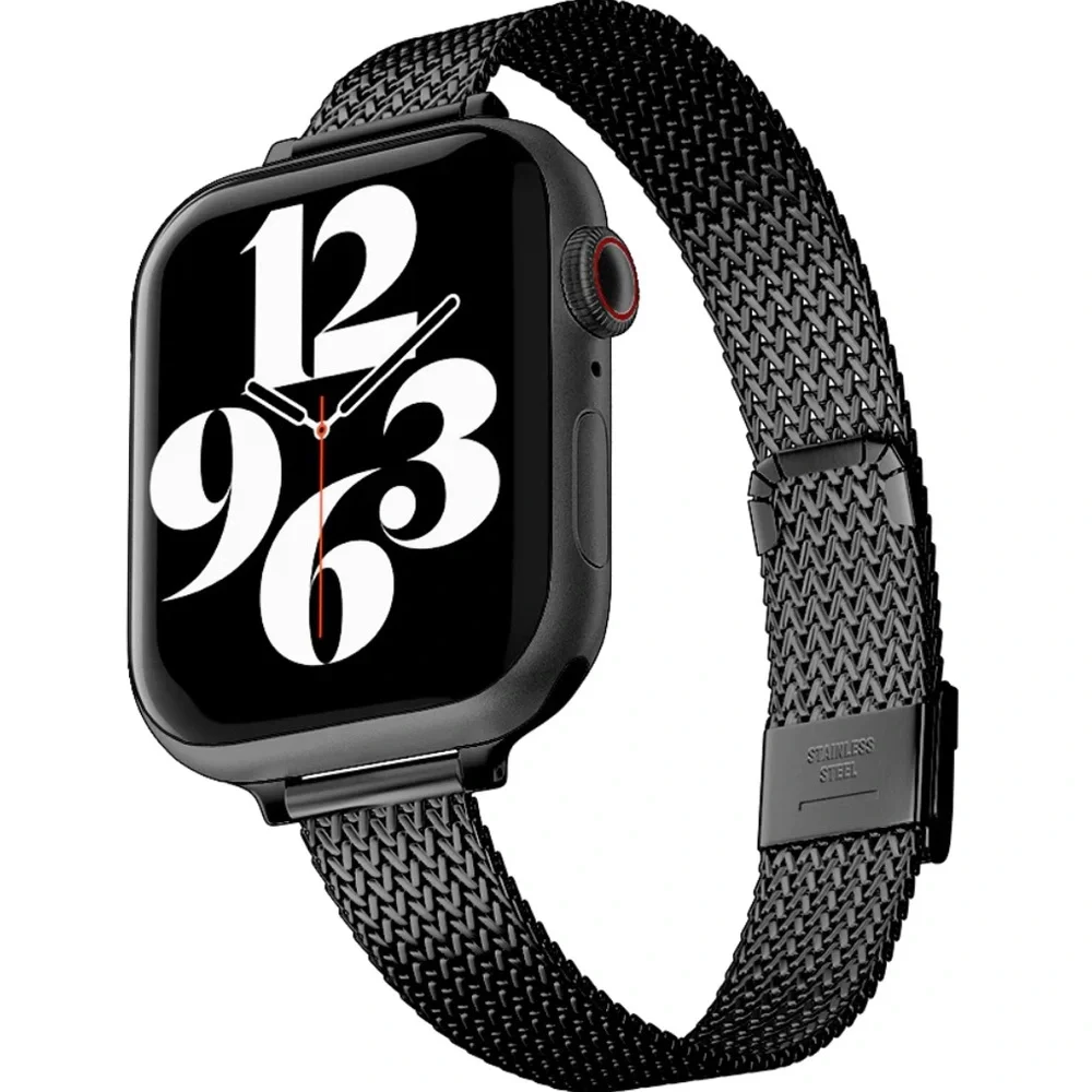 3 Apple Watch Wristbands - 3 colors (rose gold, stellar, black)